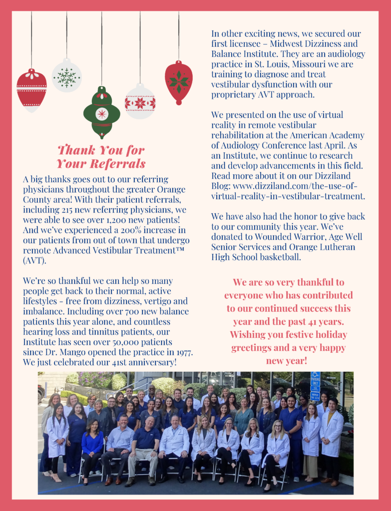 Holiday Newsletter 2018